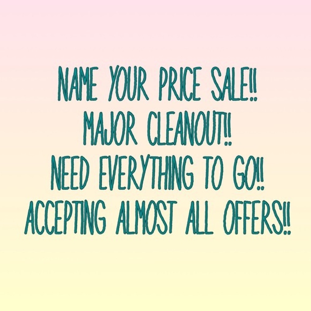 Closet Clean Out!! Let’s make a deal!!